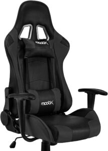 Cadeira Escritório Gamer MoobX GT Racer Preta Com Regulagem de Altura