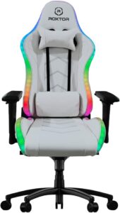 Cadeira Gamer Roxtor LED Branca