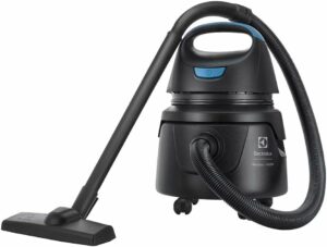 Electrolux 3011AHBR411 - Aspirador água pó, compacto potente função sopro 1400W, 12 L total, 5 L util, protetor termico, 127v, Preto Com Detalhes Em Azul 