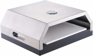 Grilife Forno de pizza para uso externo Grill Top forno de pizza com pedra para grelha a gás ou carvão
