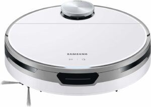 Samsung Aspirador de pó sem fio Jet Bot Robot com controle de energia inteligente, navegação precisa, limpeza de várias superfícies para pisos de madeira, tapetes, tapetes, anticabelo, VR30T80313W/AA, 